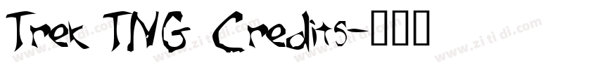 Trek TNG Credits字体转换 Trek TNG Credits字体转换